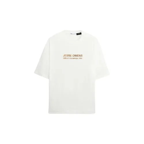 ZARA T-Shirts Men Frosted White