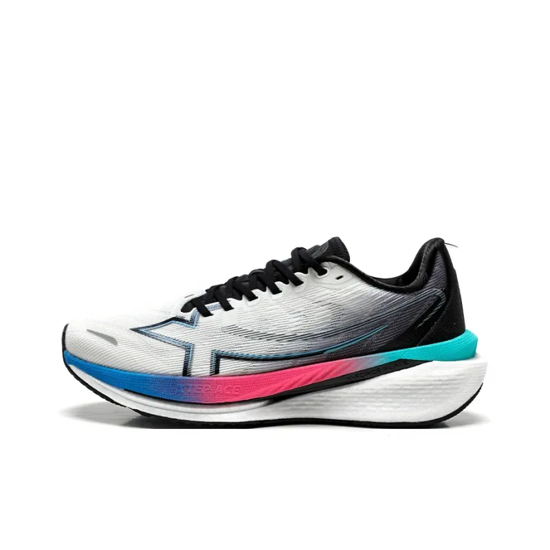 XTEP 360X SE Cushioning Breathable Low Top Running Shoes Men's White Black-0