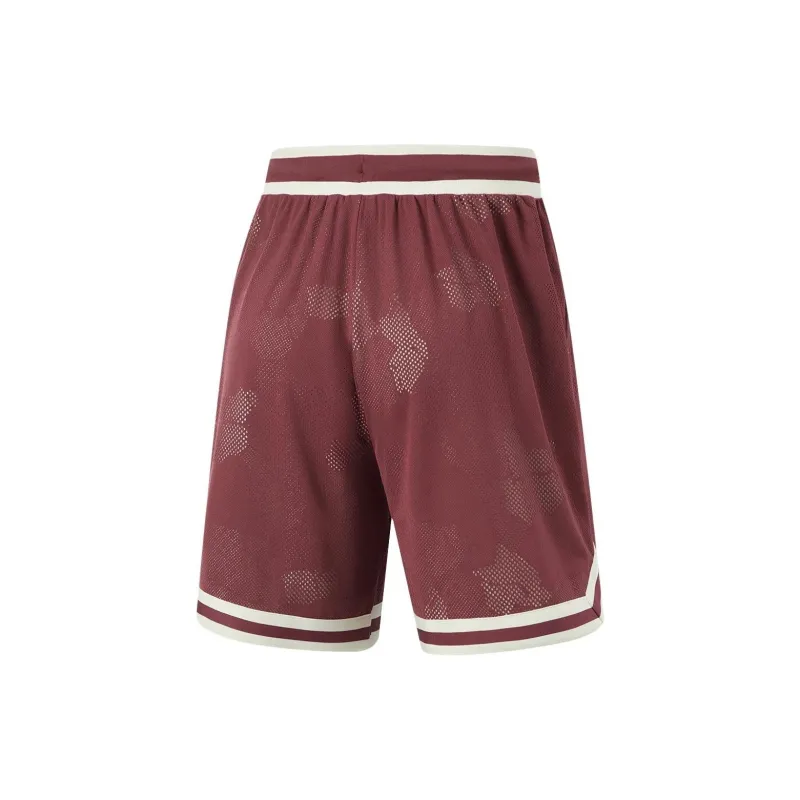 LiNing Casual Shorts Men's Dark Red Purple-1