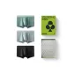 [Zero Carbon Silk Style]Tingshan Green+Ink Night Black+Pure Gray