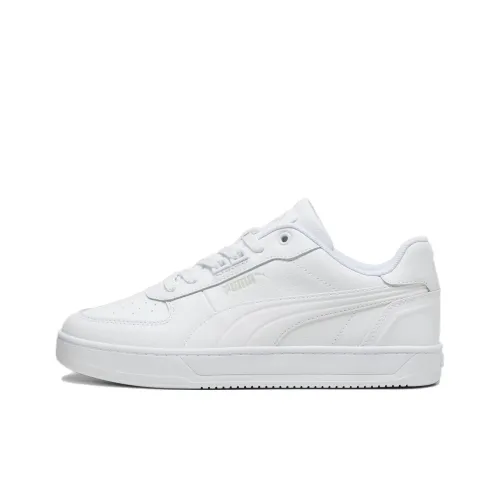 PUMA Caven 2.0 Anti Slip Wear Resistant Low Top Skateboard Shoes Unisex White