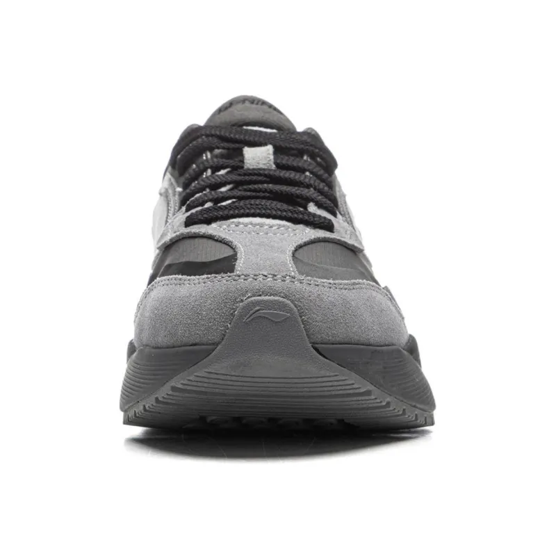LiNing Load Capacity 2.0 Non slip Lightweight Low Top Casual Shoes Women's Gray Black-4