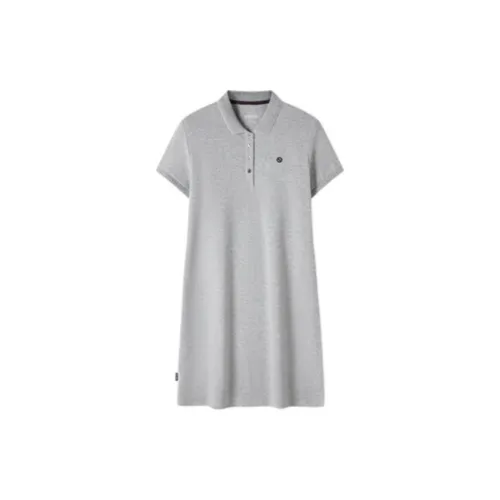 OUTDOOR PRODUCTS Short-Sleeved Dresses Women's Medium Heather Gray