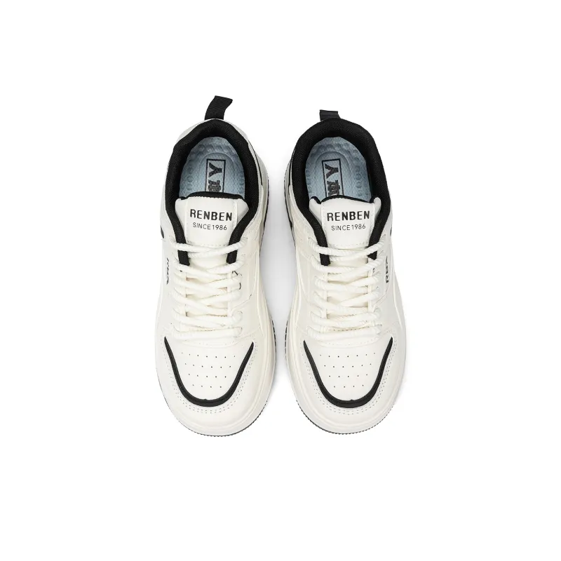 RENBEN Balance Height Increasing Low-Top Skateboard Shoes Women's-3