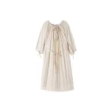 S83998-1 Apricot-French Long Skirt (with Belt)