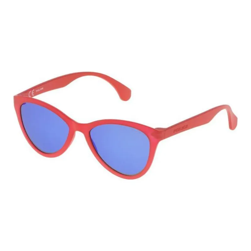 Police Injection Molded Butterfly Sunglasses Women's Red-0