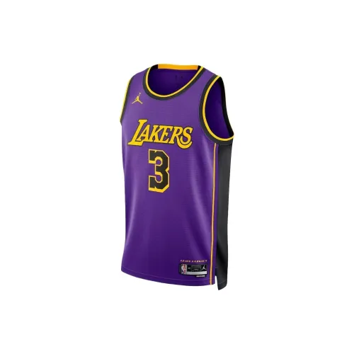 Jordan X NBA Los Angeles Lakers Basketball Jerseys Unisex Purple