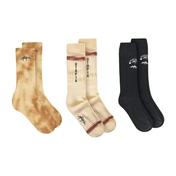 Travis Scott Utopia Socks Trio Multicolor