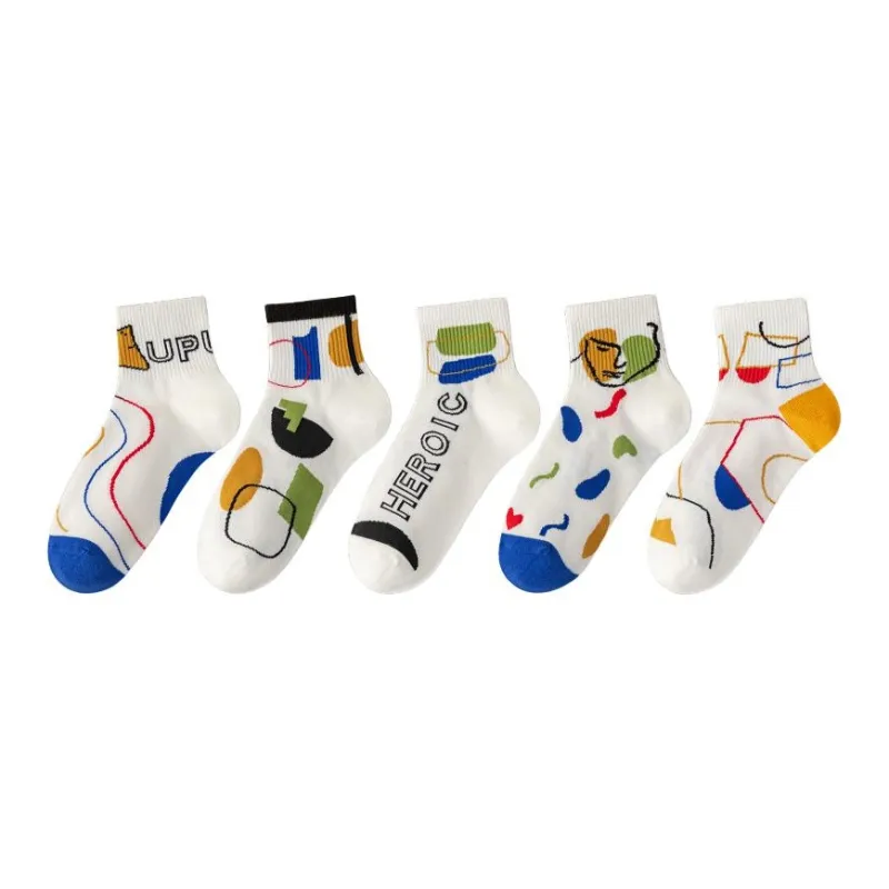 MIIOW Mid Calf Socks Men's 5 Pack-1