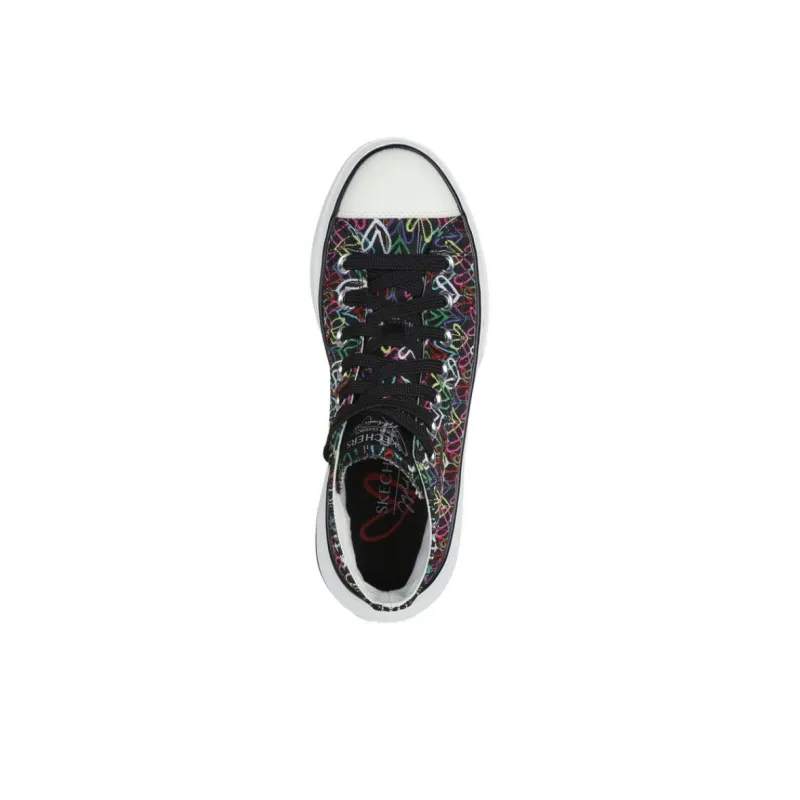 JGoldcrown x Skechers Cordova Classic Anti-Slip Wear-Resistant Mid-Top Casual Shoes Women's Black-3
