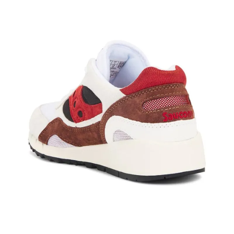 Saucony Shadow 6000 Anti Slip Wear Resistant Low Top Casual Shoes Men's White-4