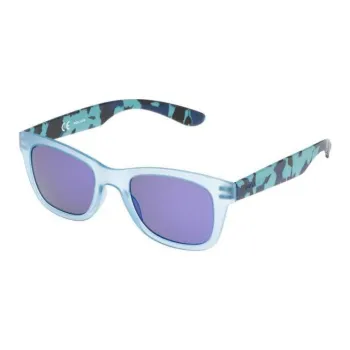 Police Injection Molded Square Sunglasses Men's Blue