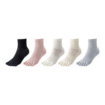 MIIOW Mid-Calf Socks Women's 5 Pack