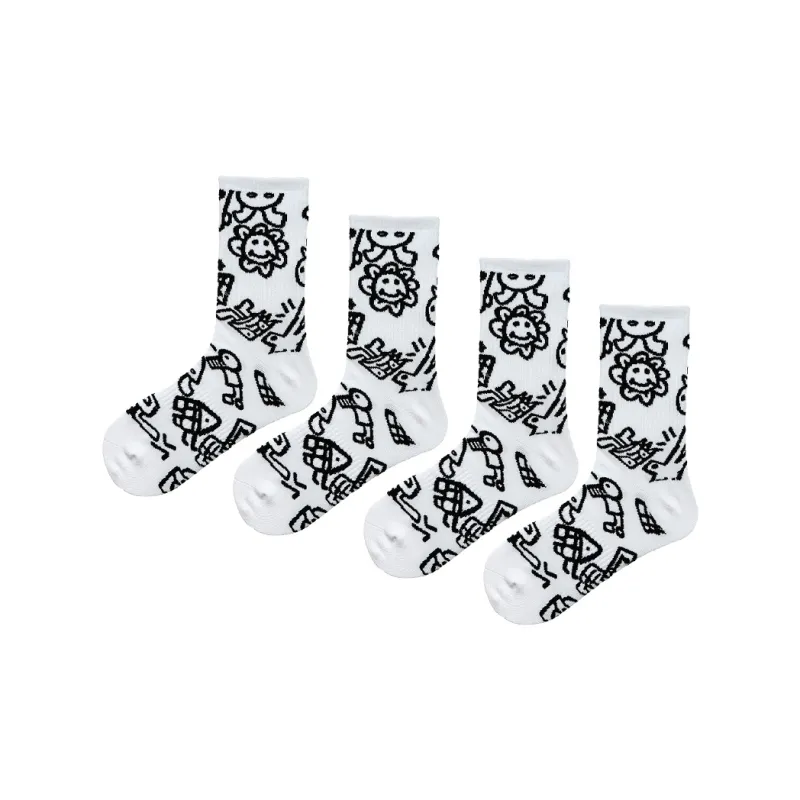 BTK Mid Calf Socks Unisex 4 Pack-0