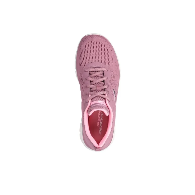 Skechers Track Breathable Low Top Casual Shoes Women's Pink-3