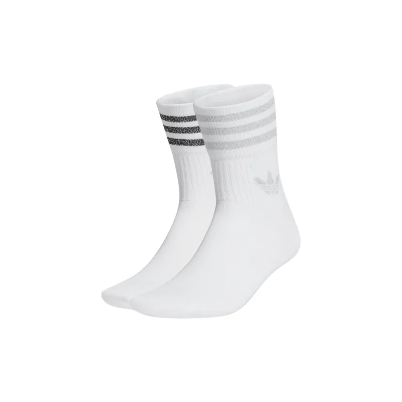 Adidas Originals Mid Calf Socks Women's White-0