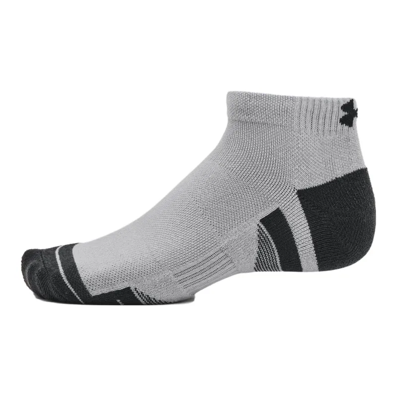 Under Armour Performance Tech Low Cut Ankle Socks Unisex 3 Pack White+Black+Gray-3