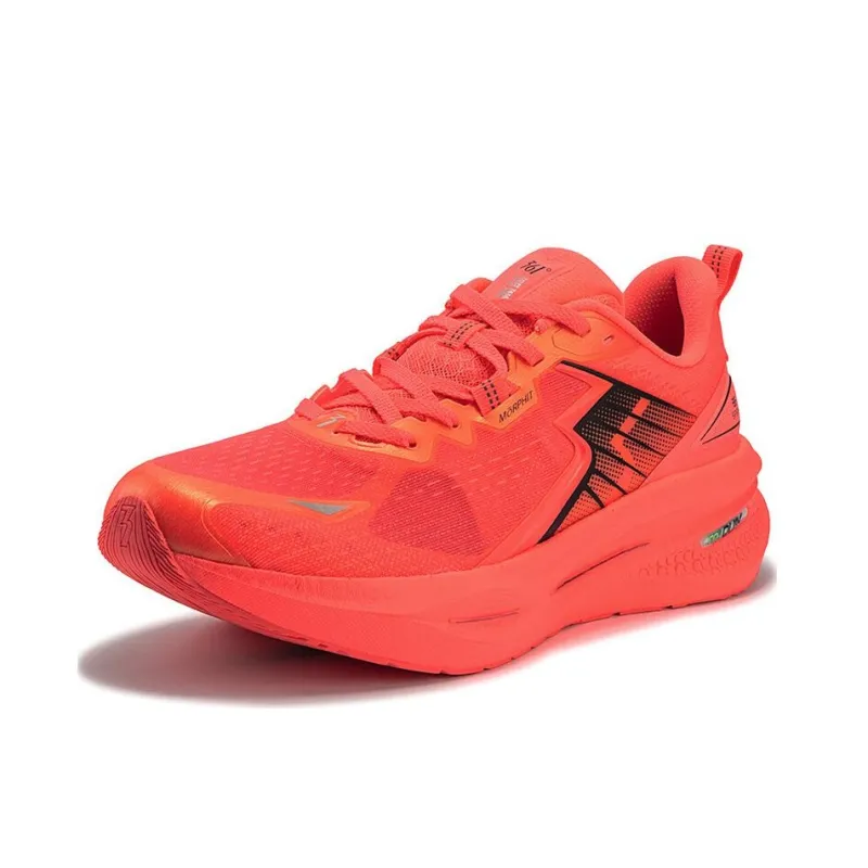 361° Float Cushioned Slip Resistant Low Top ETPU Casual Running Shoes Men's Red Black-1