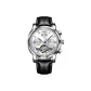 Black Leather Raw White