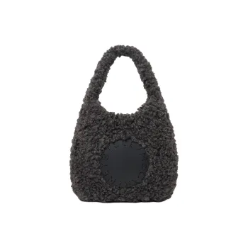 Stella McCartney Logo Plush Teddy Large Tote Bag