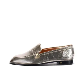 Laurence Dacade Stud embellished Creased Leather Loafers Women's