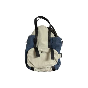 Lululemon Fabric Backpack One Shoulder Handbag Regular Unisex Blue & Gray