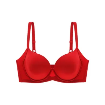 Yiqian Bra Women's Drunken Heart Red Velvet