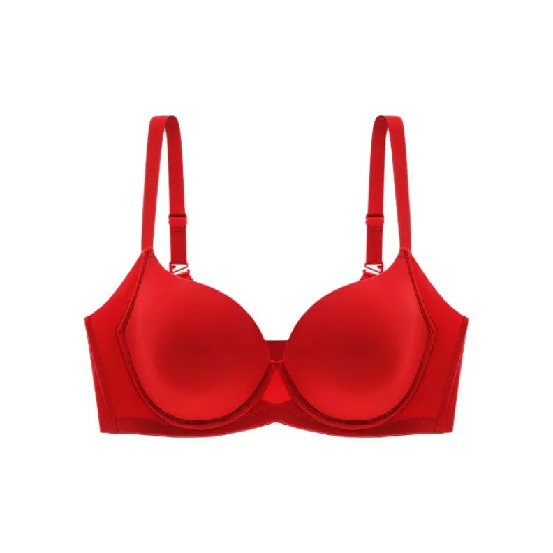 Yiqian Bra Women's Drunken Heart Red Velvet-0