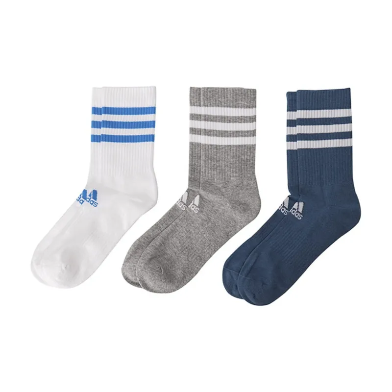 Adidas Mid Calf Socks All Unisex White/Gray/Blue-0