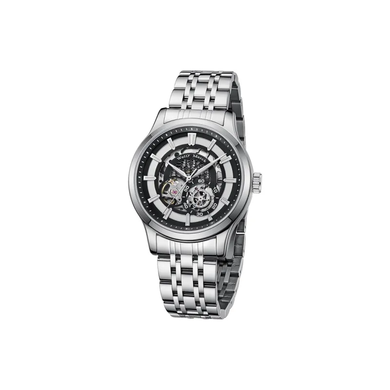 Welly Merck Automatic Mechanical Movement Men's Watches Black Dial-6