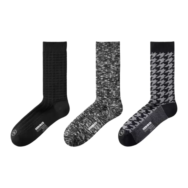 Bananain Mid Calf Socks Men's 3 Pack-4