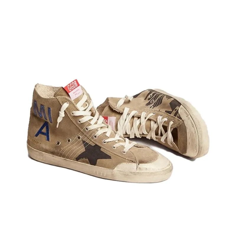 Golden Goose Francy Stylish Skateboarding Shoes Men's Brown Old-fashioned-2
