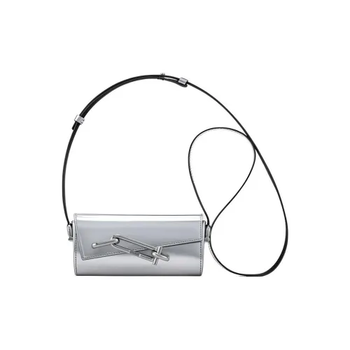 TAD FAB Crossbody Bags Shimmery Silver