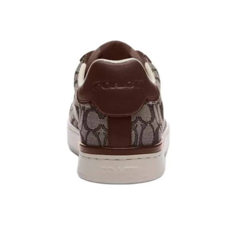 COACH Clip Low Top Skateboard Shoes Men's Brown-4