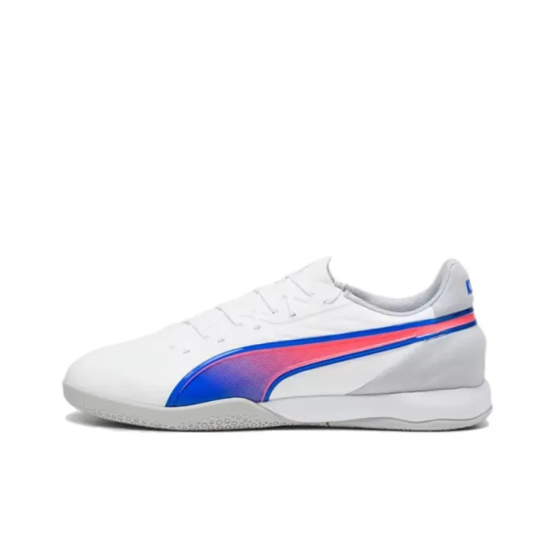PUMA KING MATCH Anti-Slip Wear-Resistant Soccer Shoes Unisex White-0