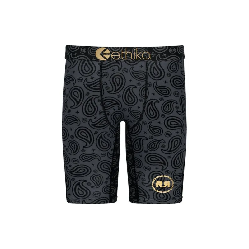 ETHIKA x Rickross Paisley Boxer Shorts Underpants Men's 1 Pack-0