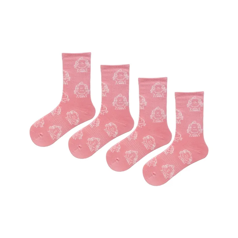 BTK Mid Calf Socks Unisex 4 Pack-10