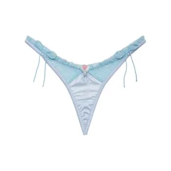 Victoria's Secret Ellery Thong Panty Underpants Women's 1 Pack Blue