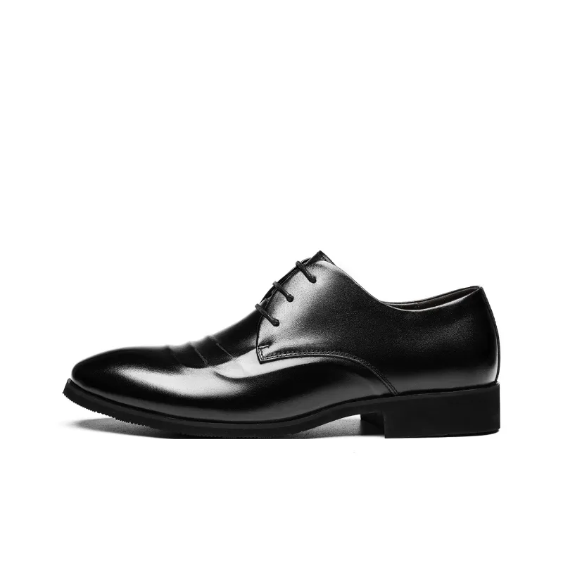 CHINT Dress Shoes Men Low Top Black-1