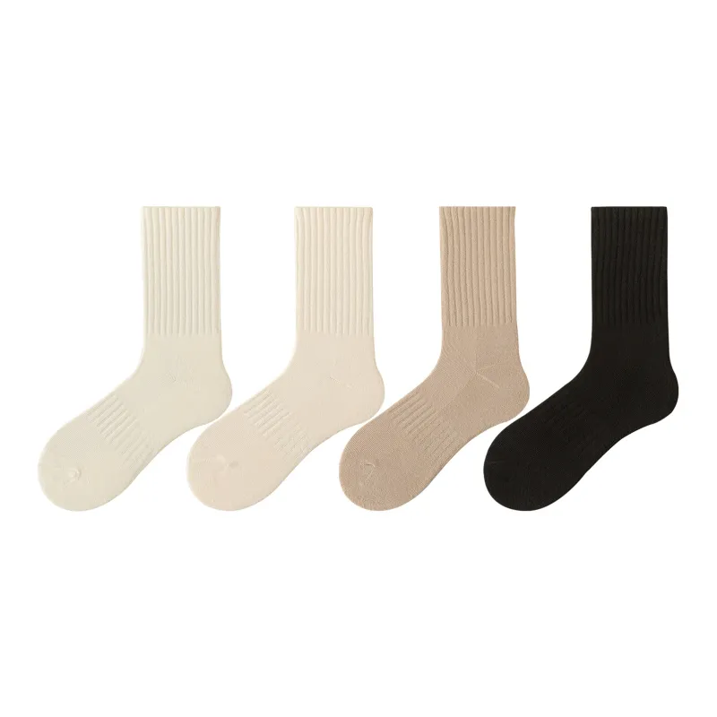 XXLLG Mid Calf Socks Women's 4 Pack-7