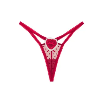 Victoria's Secret Velma Thong Panty Underpants Women's 1 Pack Red