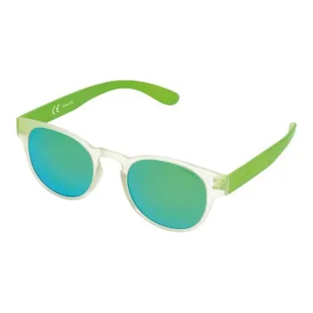 Police Injection Molded Oval Sunglasses Men's Green