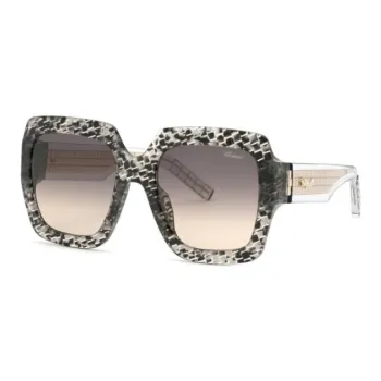 CHOPARD Acetate Square Sunglasses Unisex Black