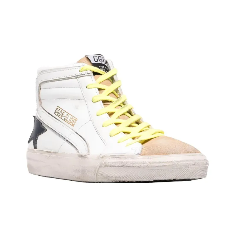 Golden Goose Slide Stylish Skateboarding Shoes Men's White-2
