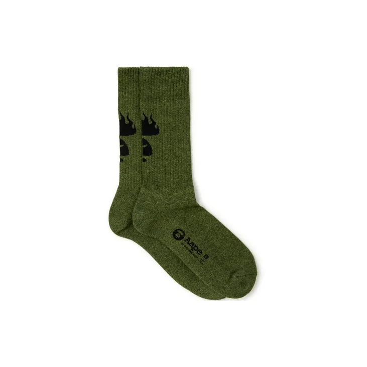 Aape Unisex Knee high Socks-1