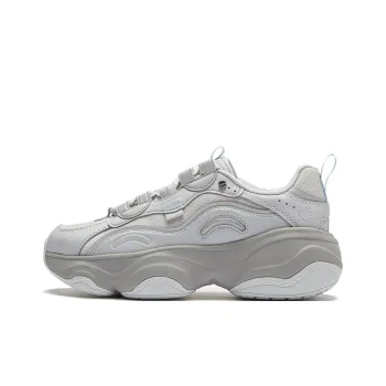 LiNing Honey Cushioning Wear-Resistant Low-Top Casual Shoes Women's Gray