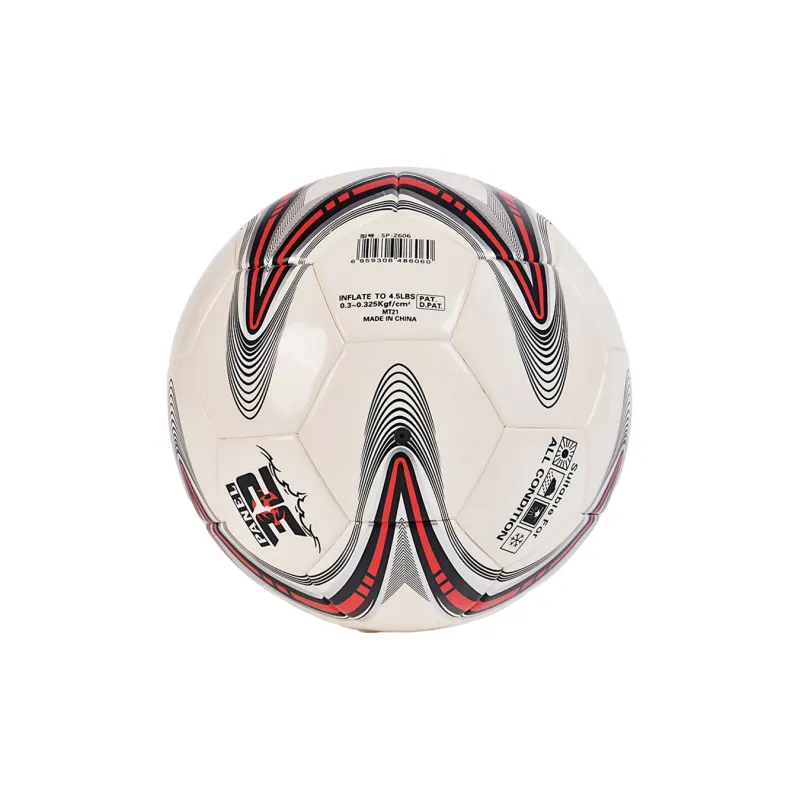 MILACHIC Size 4 Size 5 Soccer PU Machine Stitched Soccer Ball Unisex Beige Red Black-1