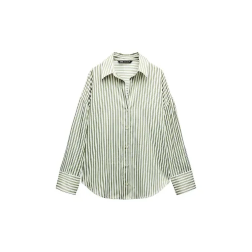 ZARA Shirts Women's Green