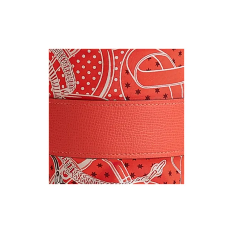 HERMES Swift Leather Water Cup Set, Shoulder Bag, Crossbody Bag Women's Open Country Orange-4