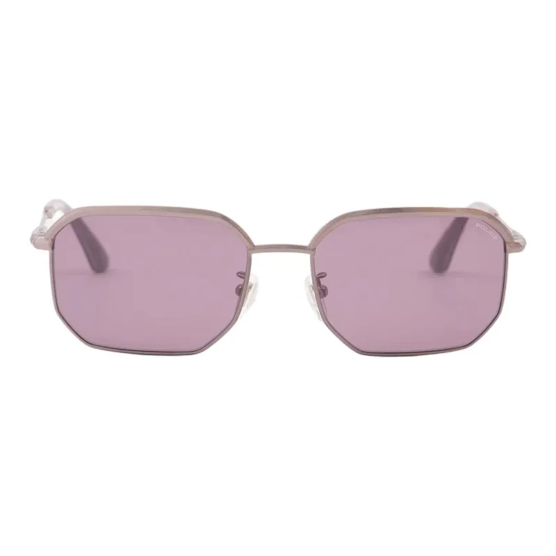 Police Plastic Square Sunglasses Men's Black-1